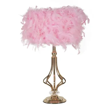 LAMPA STOŁOWA TARTY RÓŻOWA 25x54 cm